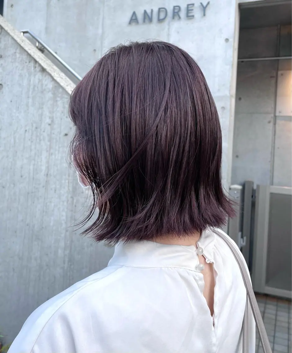 ミディアム カラー ラベンダーカラー ラベンダーピンク ピンクカラー kana .のヘアスタイル