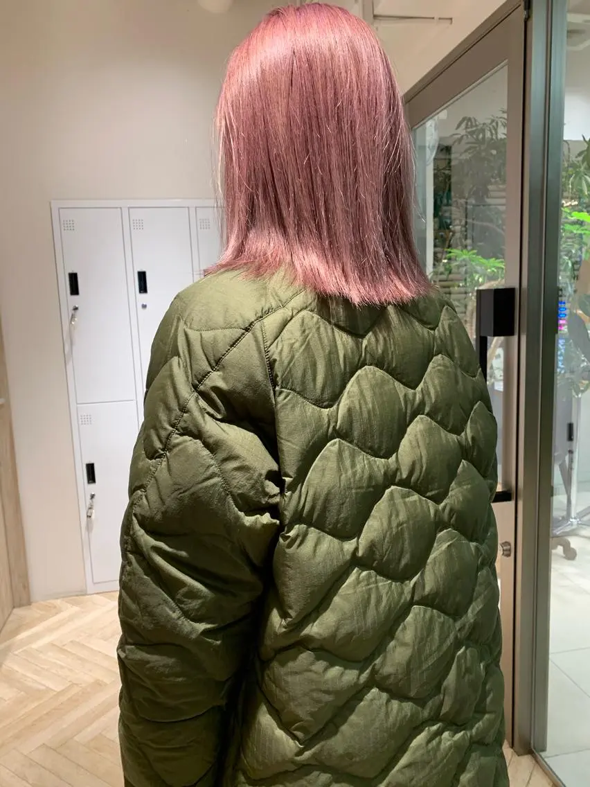 ミディアム カラー ヘアアレンジ ブリーチ 🌿ショート🌿 パーマ🌿淳平のヘアスタイル