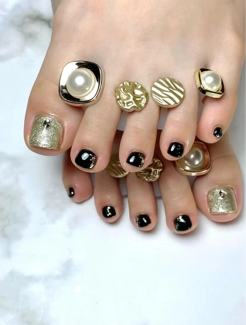 ネイル シンプルネイル フットネイル ameria meguのネイルデザイン