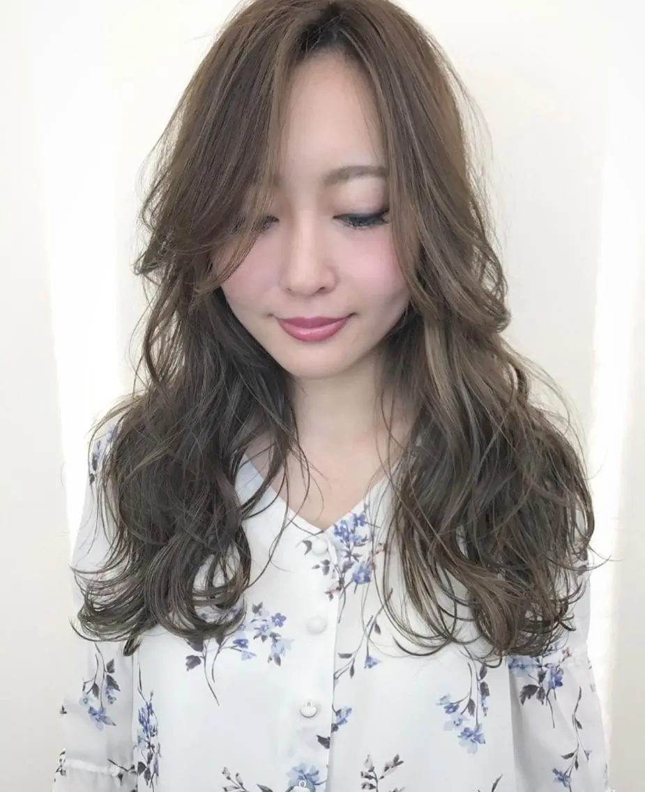 セミロング カラー 髪質改善サロン ARCHE野瀬冬馬のヘアスタイル