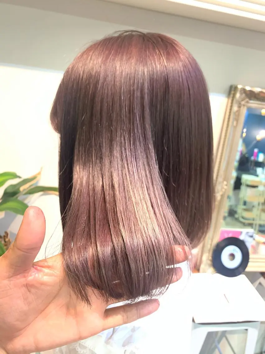 ミディアム アッシュ ヘアカラー トリートメント ヘッドスパ ヘアセット 大宮/山口 竣也のヘアスタイル