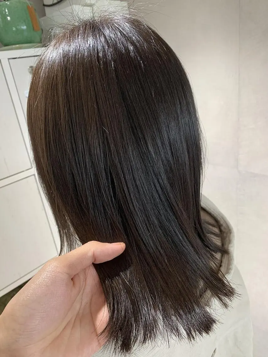 セミロング 髪質改善 縮毛矯正 トリートメント arts茅ヶ崎 エリアNO1髪質改善のヘアスタイル