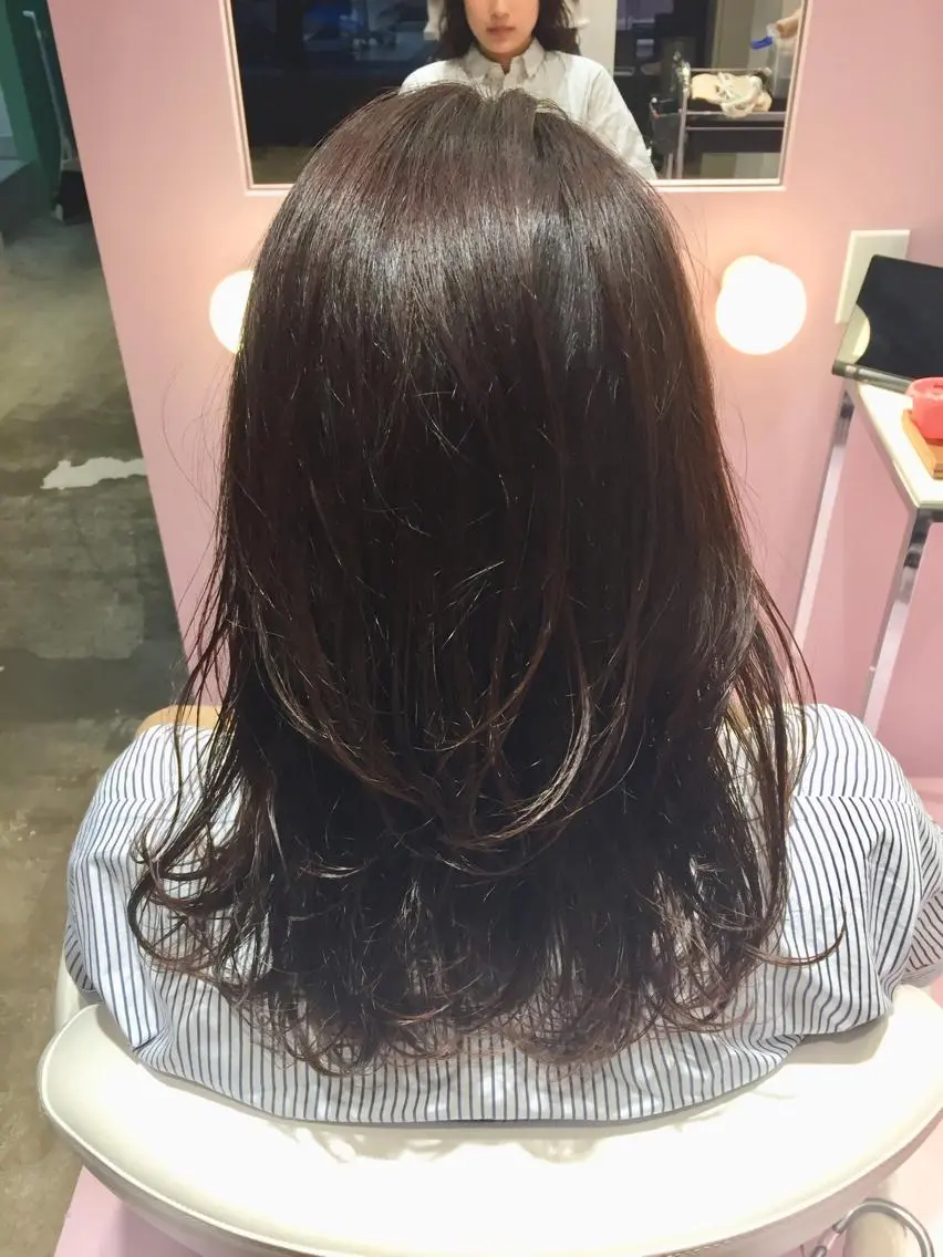 セミロング カット ヘアカラー トリートメント 所渉/韓国レイヤー /ウルフカットのヘアスタイル