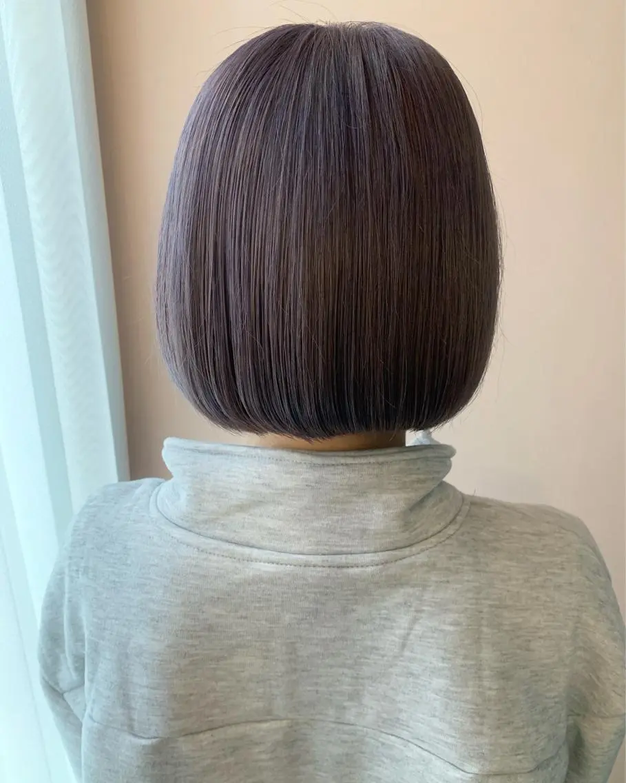 ショート カラー ベージュカラー ブリーチ ラベンダーカラー ミルクティーベージュ カット ヘアカラー トリートメント hubhair レイヤー/透明感のヘアスタイル