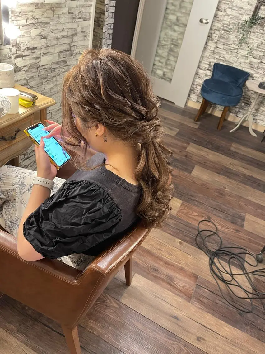 ロング ヘアアレンジ hair make  Lucciのヘアスタイル