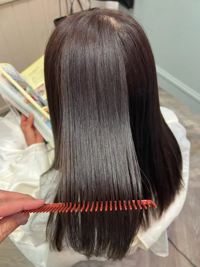ロング カラー パーマ 髪質改善 ストレートパーマ 艶髪専門美容師🏄 kazuレスlessのヘアスタイル