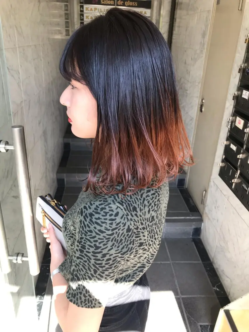 ミディアム カラー 🧡色落ちまで2度 楽しめる🧡ヨシキのヘアスタイル
