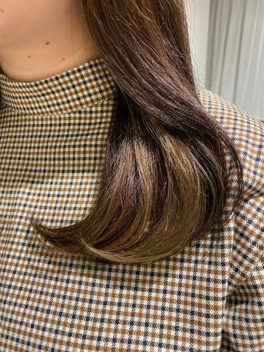 セミロング カラー ヘアアレンジ IVY villa Suzu.のヘアスタイル