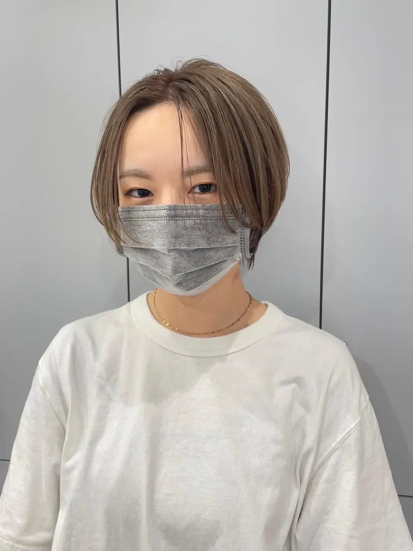 ショート カラー ハンサムショート ショートヘア カット ヘアカラー トリートメント 狩野 羅夢のヘアスタイル