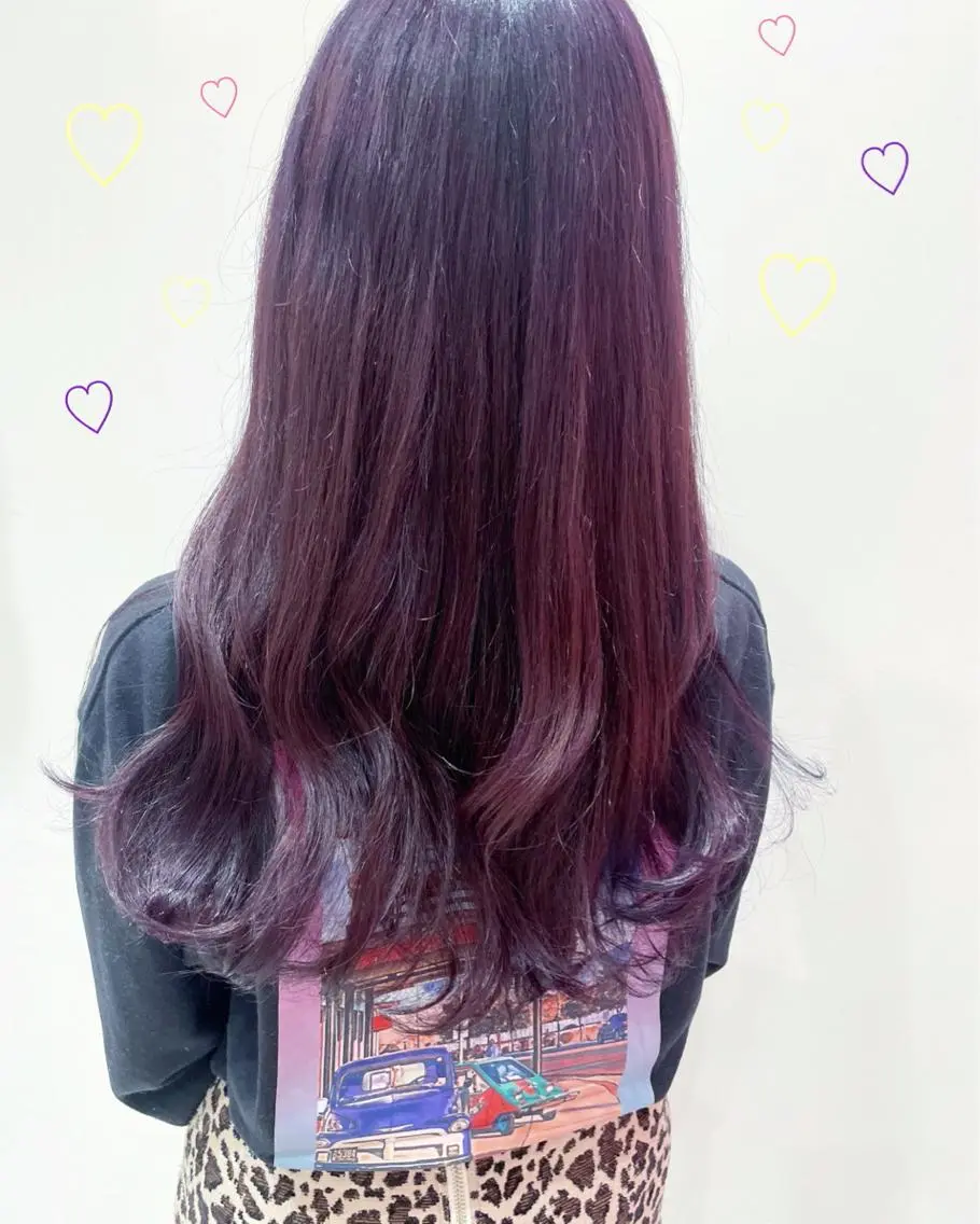 ミディアム カラー ラベンダーカラー ラベンダーピンク ピンクカラー カット ヘアカラー トリートメント 新宿駅近♡個室 ♡関口三都季🌜のヘアスタイル