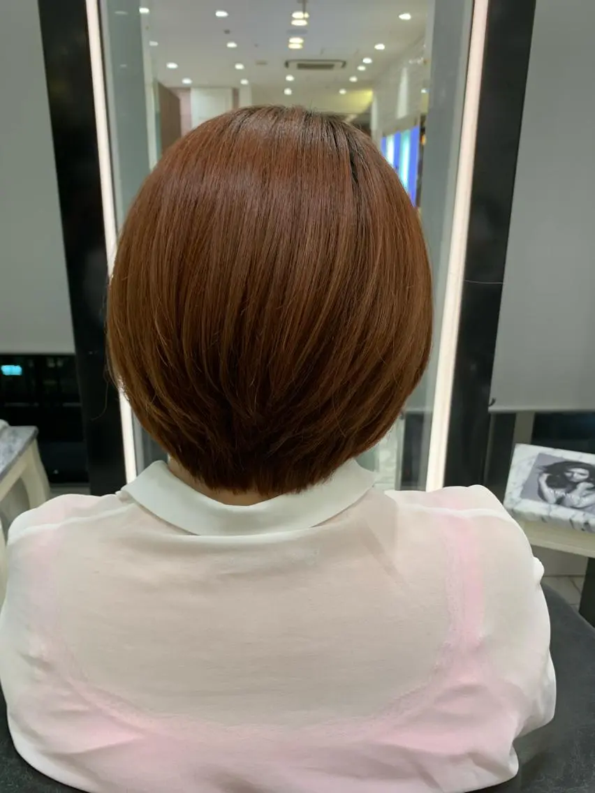ショート デジタルパーマ🫧 韓国風ヘア🫧サクラのヘアスタイル