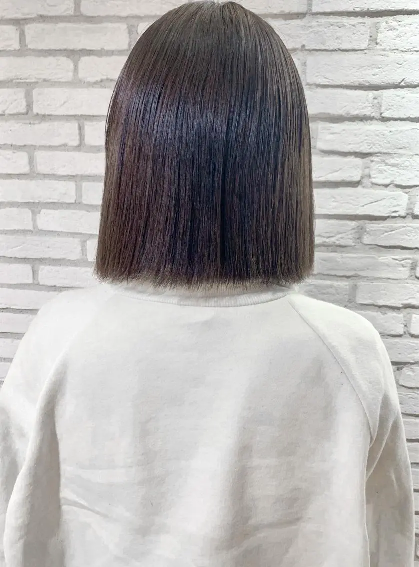 ショート ヘアアレンジ 切りっぱなしボブ ボブ yuka .のヘアスタイル