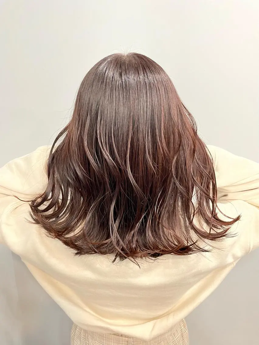 ミディアム カラー ✨綺麗が続くカット ✨/星野六三四のヘアスタイル