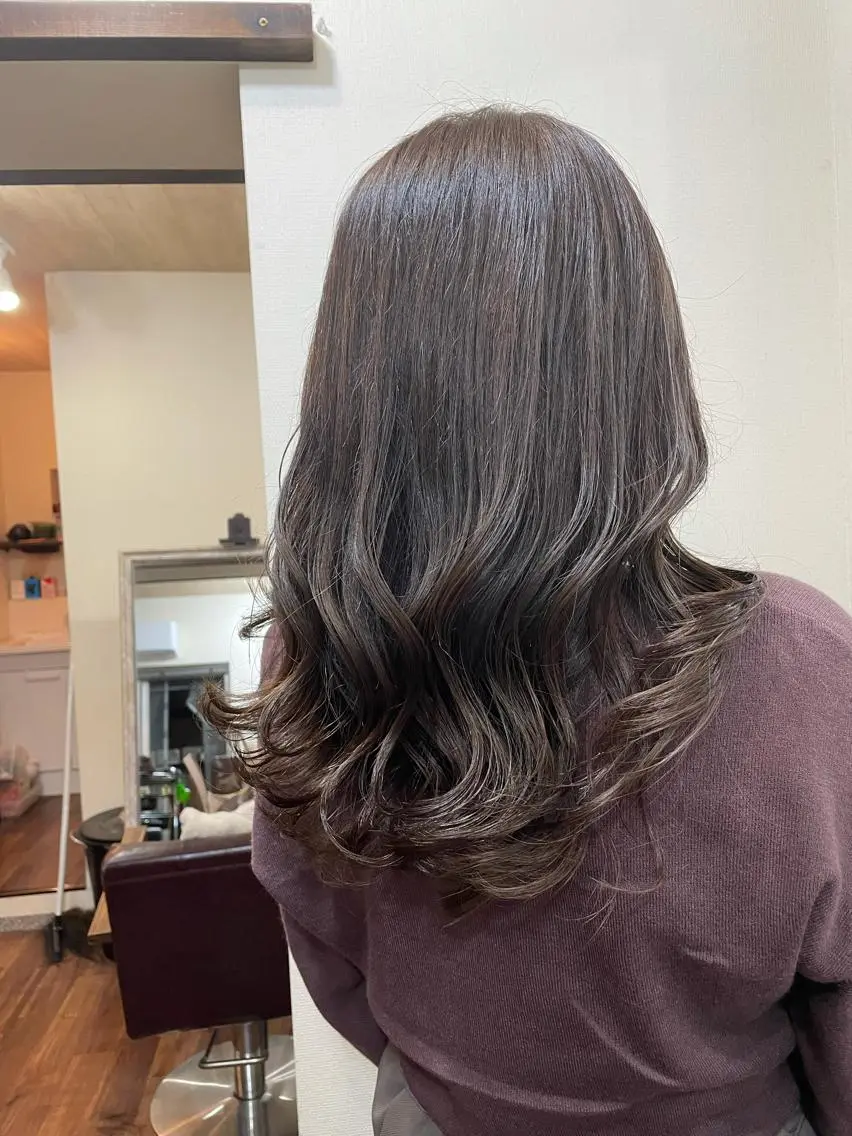 セミロング 髪質改善 カット ヘアカラー トリートメント ヘッドスパ 縮毛矯正の達人 ☆ 松本のヘアスタイル