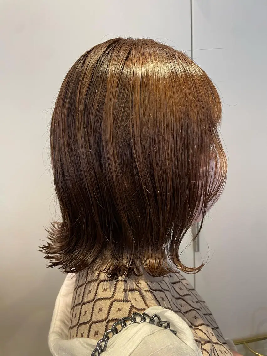 ミディアム カラー カット ヘアカラー トリートメント レイヤー/似合わせ TAKUYAのヘアスタイル