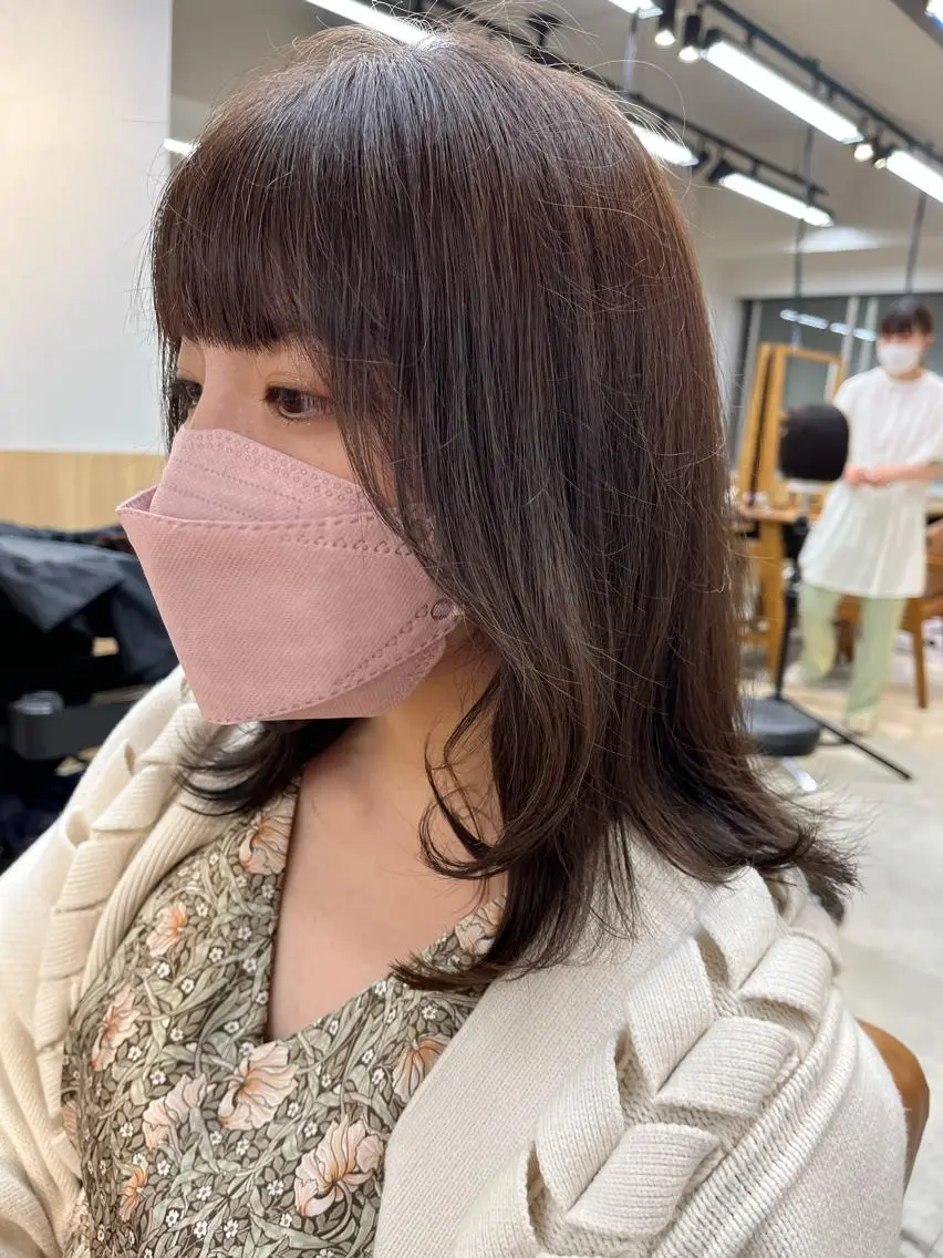 ミディアム カラー ヘアアレンジ ✨艶髪✨ 奈須晴香のヘアスタイル