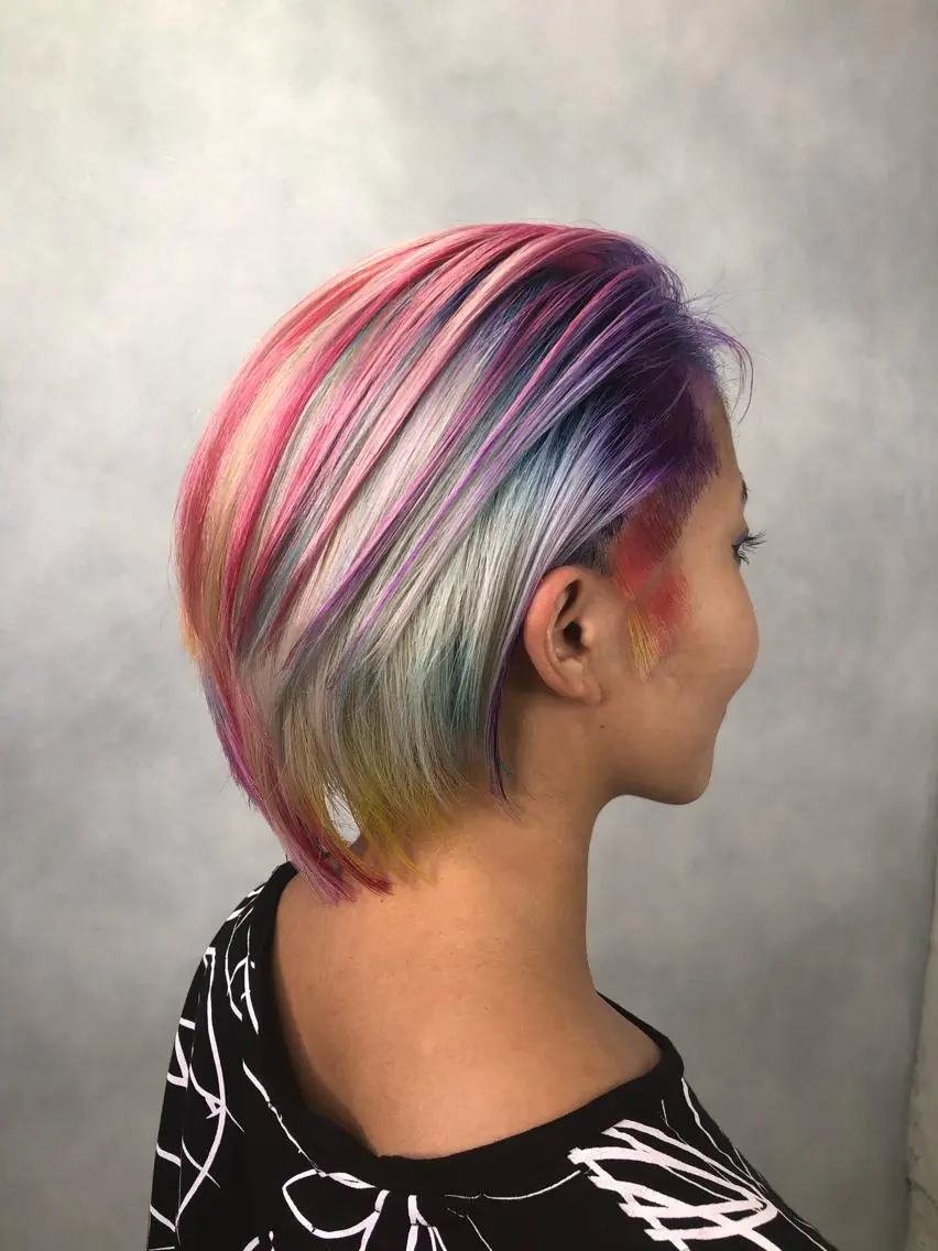 ショート カラー ブリーチ ヘアカラー トリートメント welring hair salonのヘアスタイル