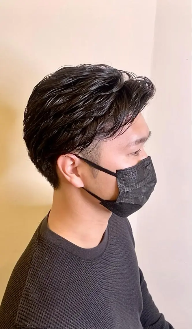 パーマ メンズ メンズパーマ ニュアンスパーマ 横山 カミールのヘアスタイル
