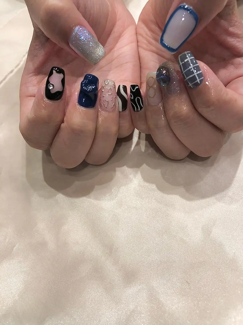 ネイル パラあり！フィルイン 美フォルムのネイルデザイン