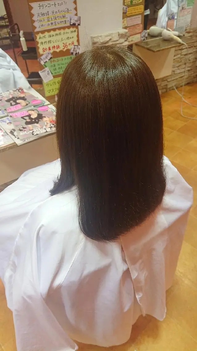 ミディアム カラー ブラウンカラー 山口 彩海のヘアスタイル