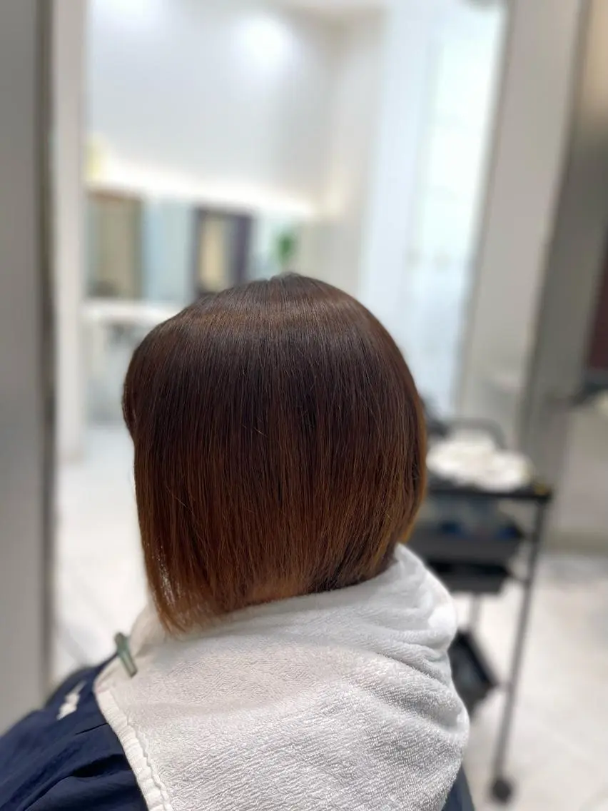 ショート 縮毛矯正 上原 和樹のヘアスタイル