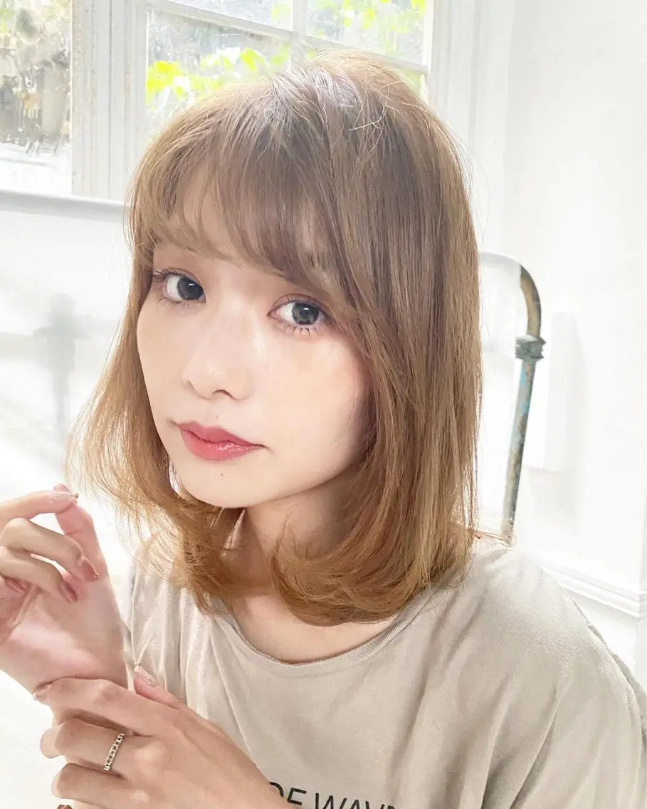 ミディアム ヘアカラー トリートメント 🌟モテ髪ショート 🌟店長　津賀涼のヘアスタイル