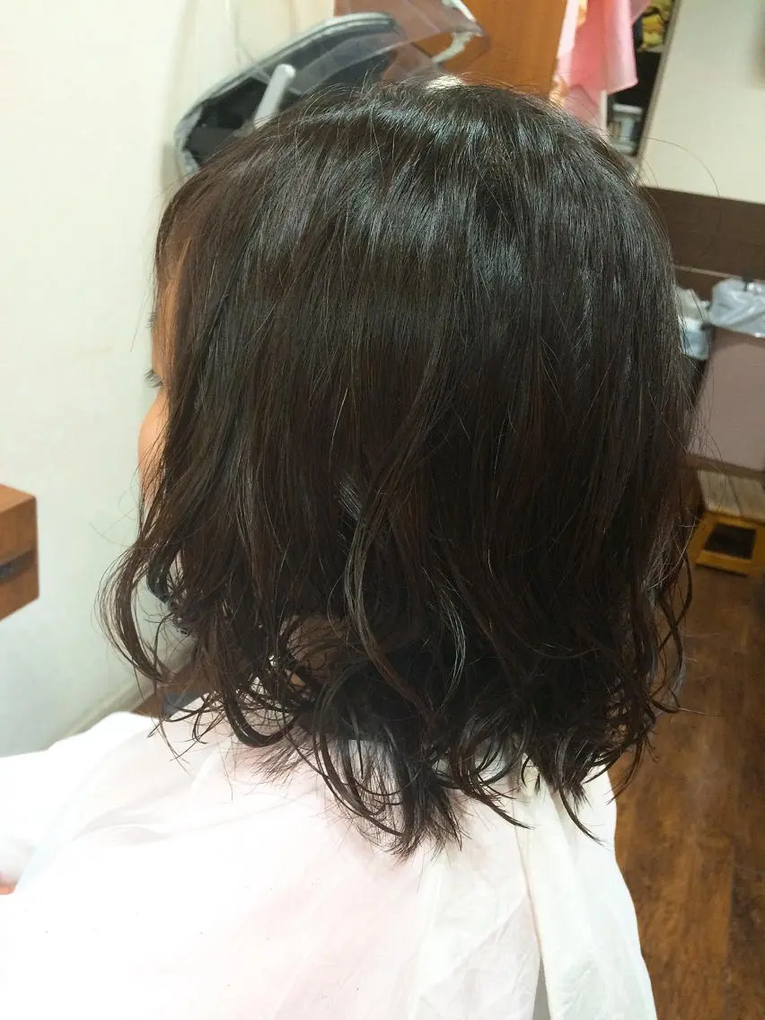 ショート パーマ 学生 大野 まゆのヘアスタイル