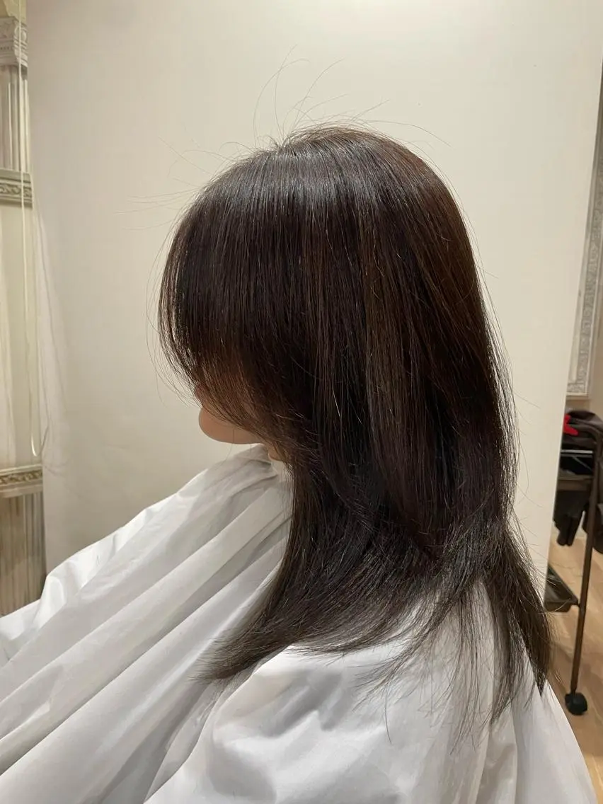 ミディアム ら んのヘアスタイル