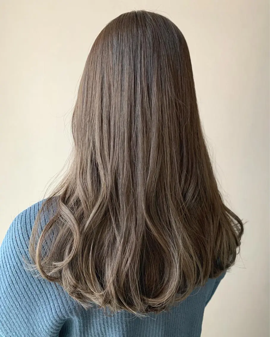 ロング カラー ベージュカラー ショコラベージュ hubhair レイヤー/透明感のヘアスタイル