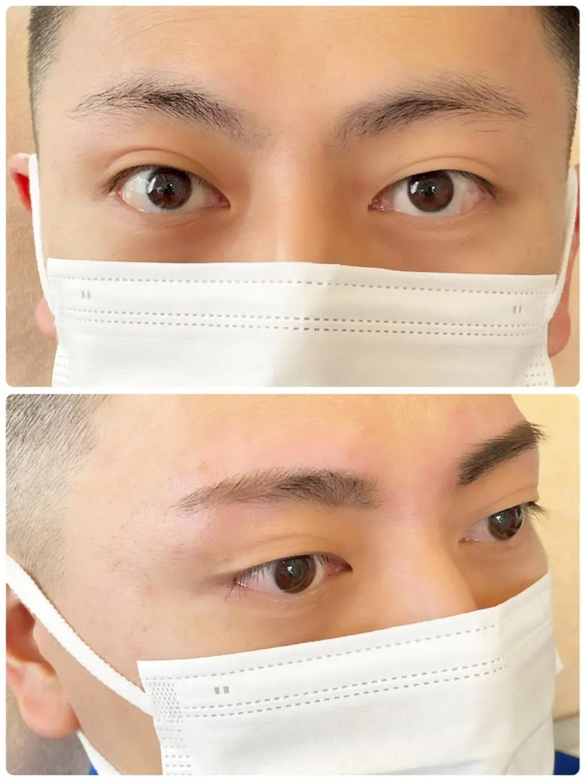 メンズ アイブロウ メンズパーマ 眉毛ワックス脱毛 salonde CHANELのマツエク・マツパデザイン