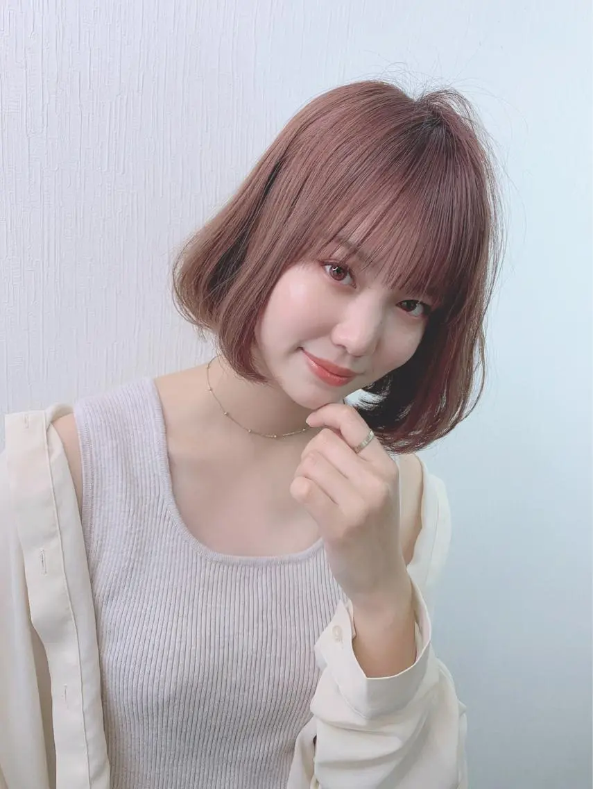 ミディアム カラー ヘアアレンジ 【公式】amble luxe池袋東口🩷のヘアスタイル