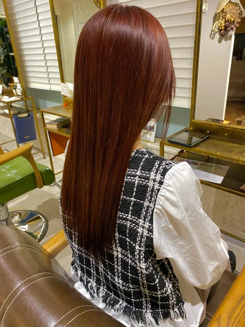 ロング カット ヘアカラー 白木 遥太のヘアスタイル