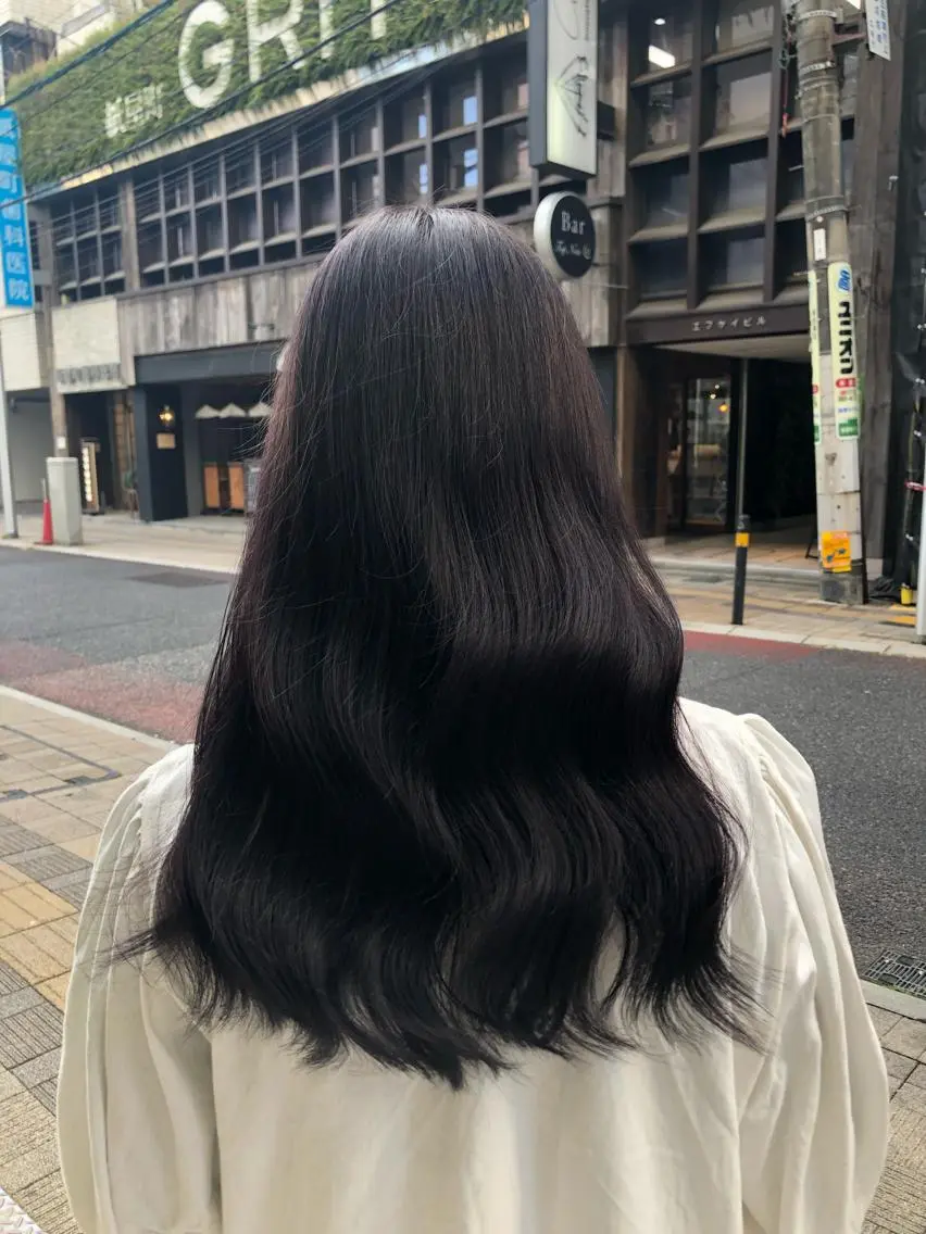 ロング カラー 縮毛矯正/髪質改善 予約はリクエストからのヘアスタイル