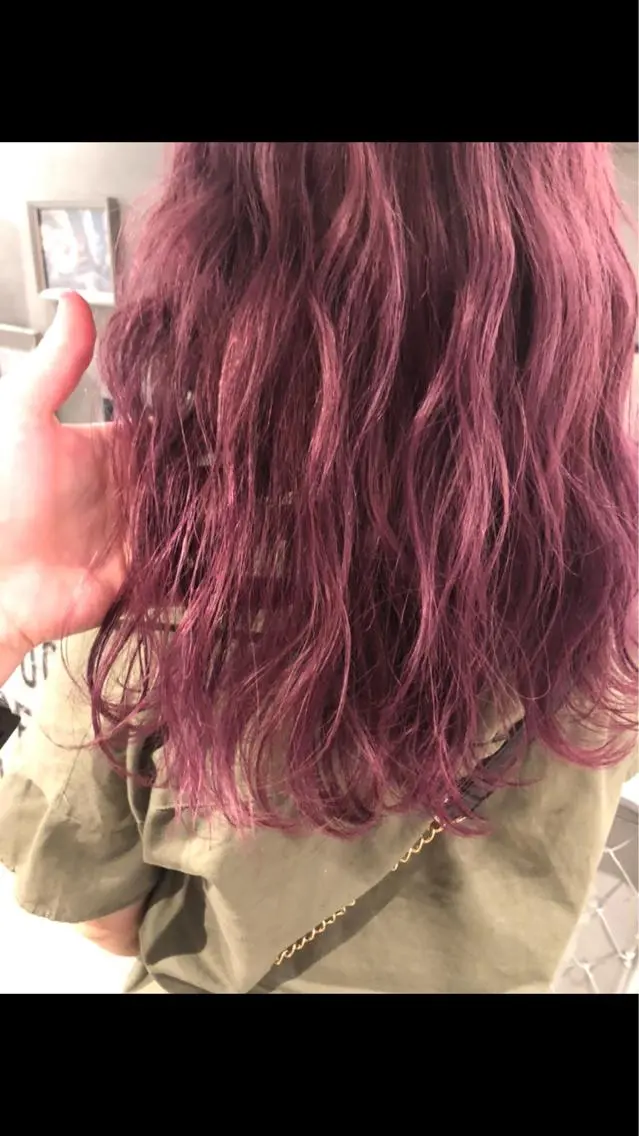 ロング カラー ラベンダーカラー ピンクカラー ピンクラベンダー MIYU💋💖 〈XENA渋谷本店〉のヘアスタイル