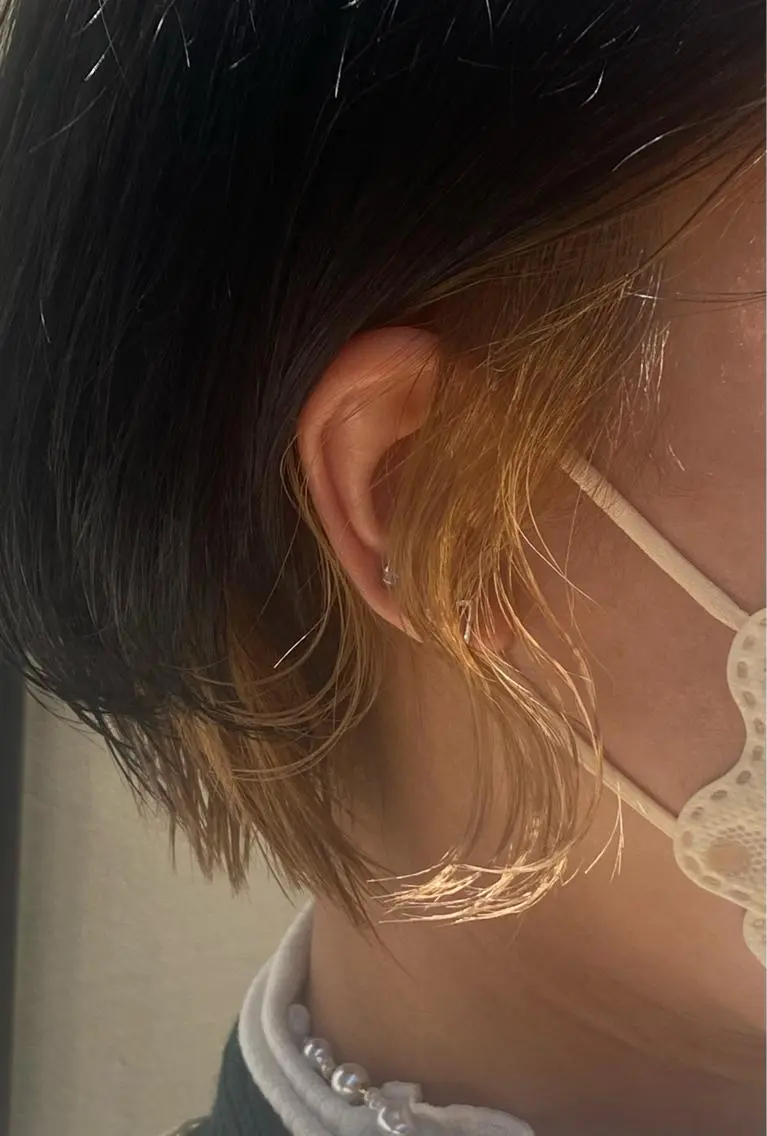ショート カラー インナーカラー shiga mariaのヘアスタイル