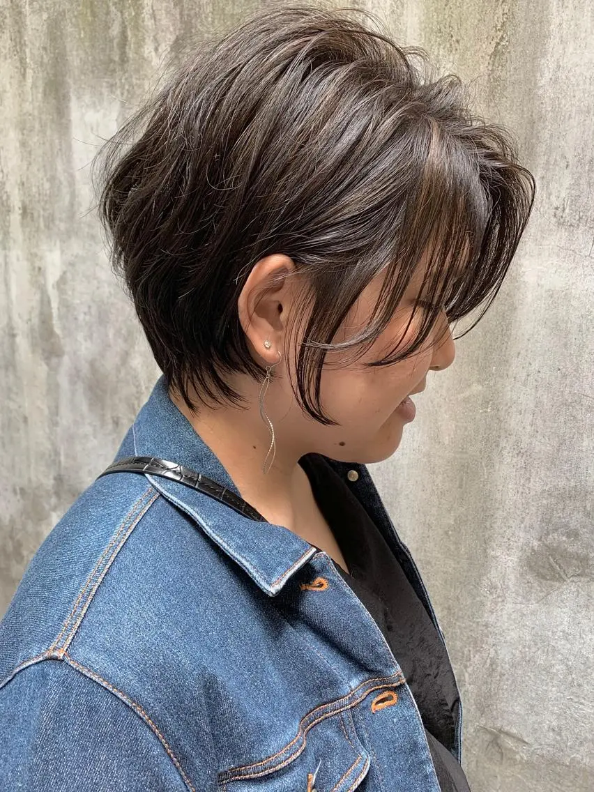 ショート カット ヘアカラー トリートメント 髪質改善will hairdesignのヘアスタイル