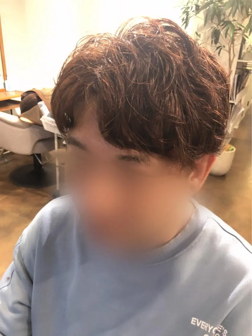 パーマ メンズ オールバック マッシュ メンズパーマ ツーブロック 刈り上げ Hair&Make Nahoのマツエク・マツパデザイン