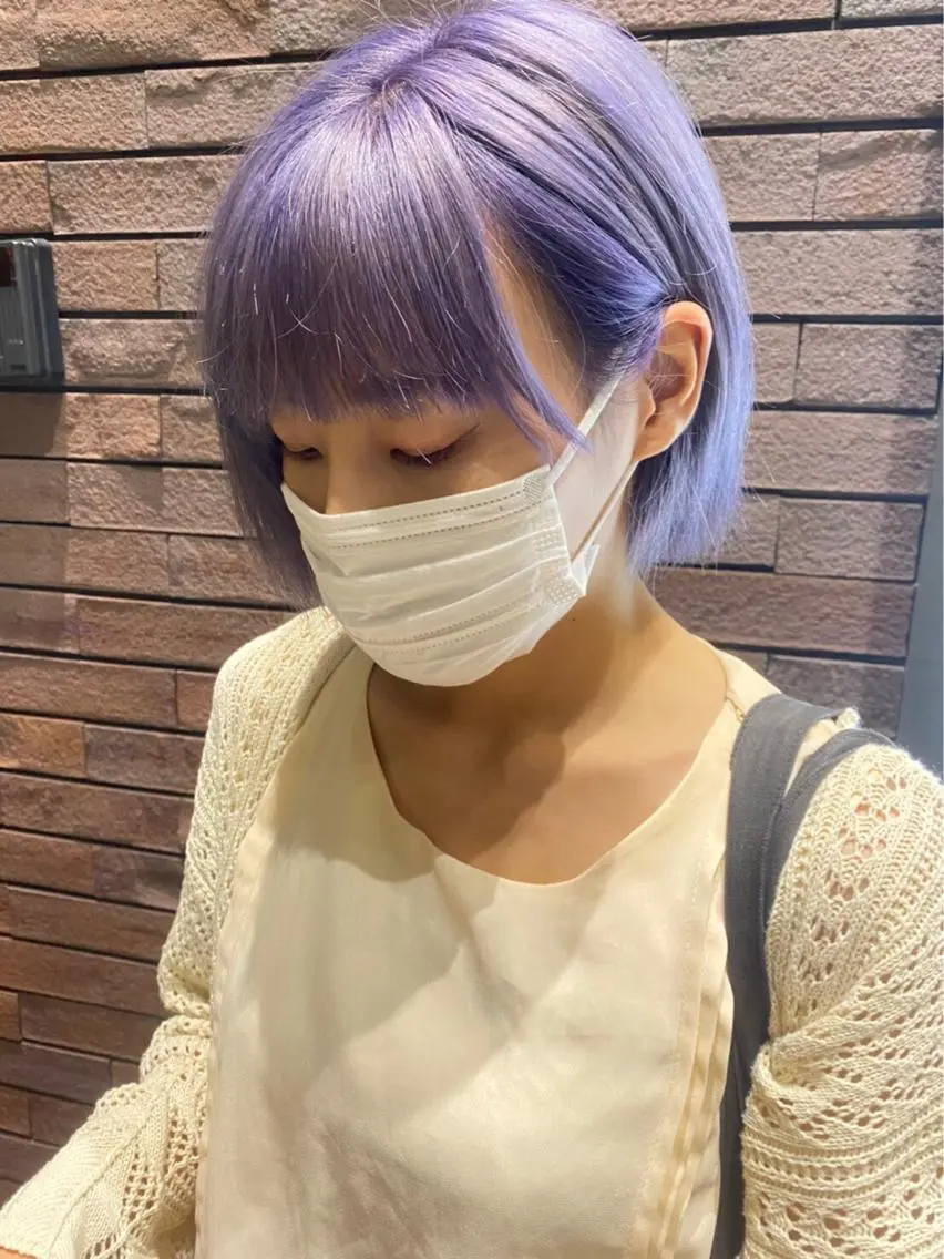 カラー white.梅田 デザインカラー🦄のヘアスタイル