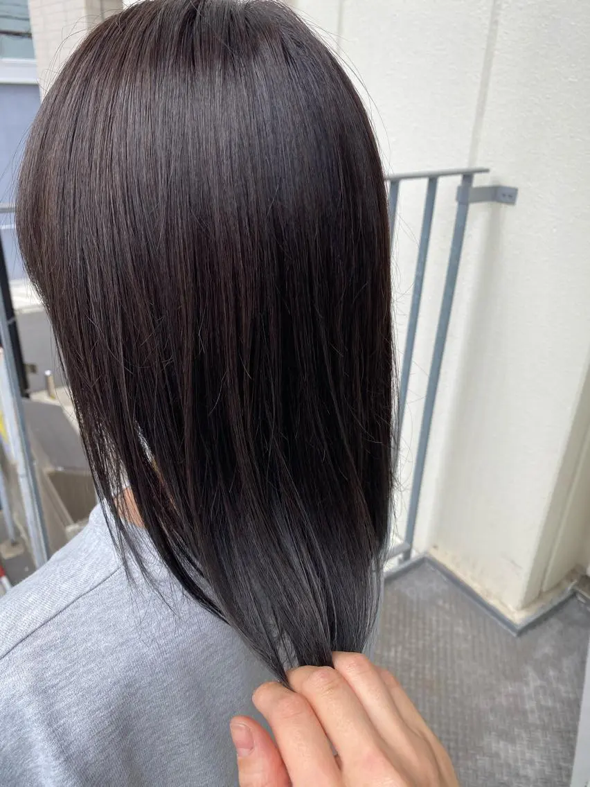 ミディアム カラー アッシュ 中尾 綺のヘアスタイル