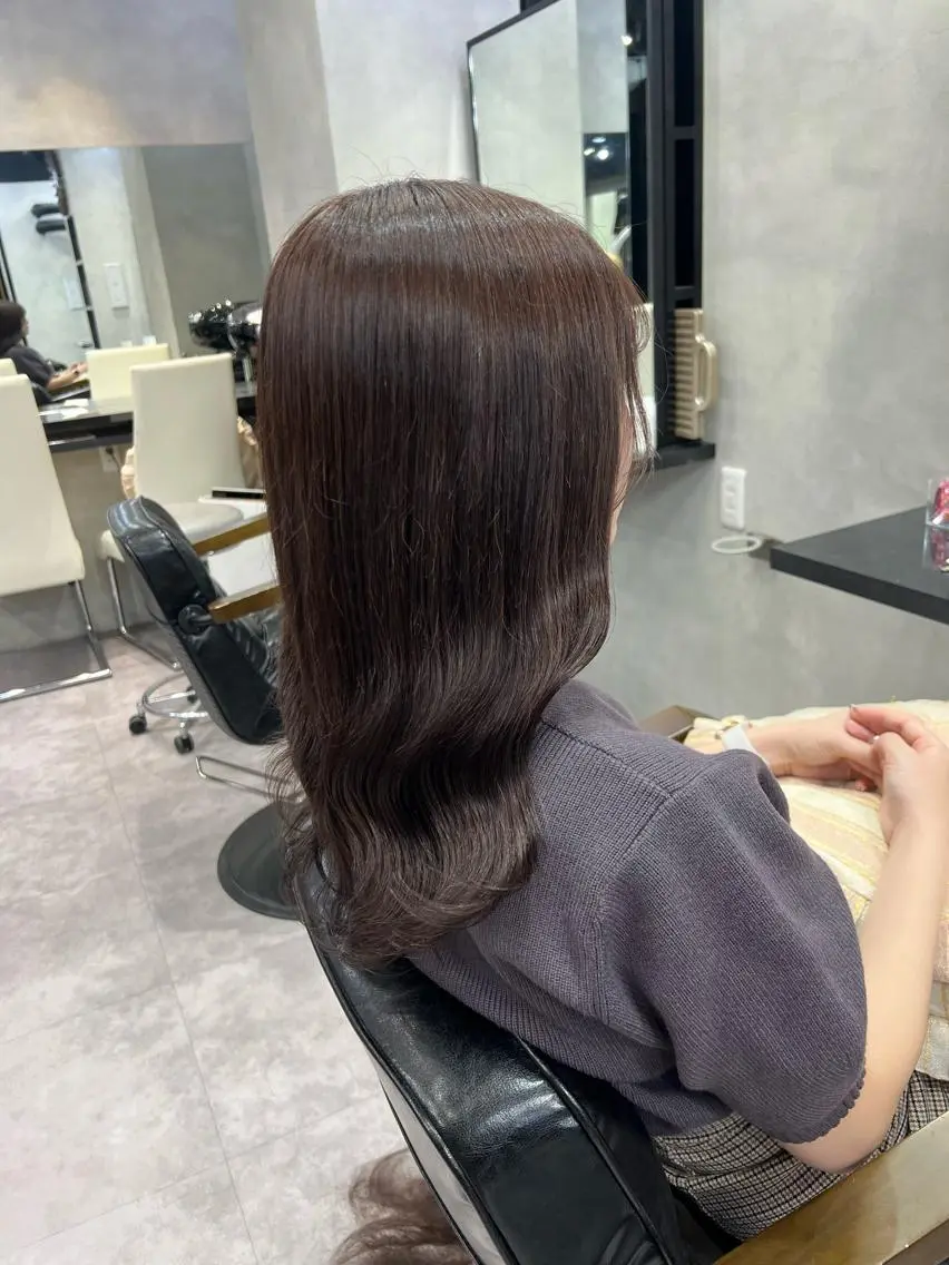 セミロング カラー ヘアアレンジ シールエクステ アディクシーカラー アッシュ バレイヤージュ ベージュカラー ヘアカラー トリートメント ar+ ❤︎ maiのヘアスタイル