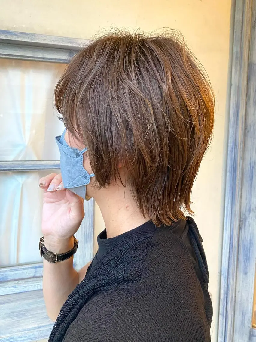ショート ショートヘア ウルフカット カット トリートメント 森 早希絵のヘアスタイル