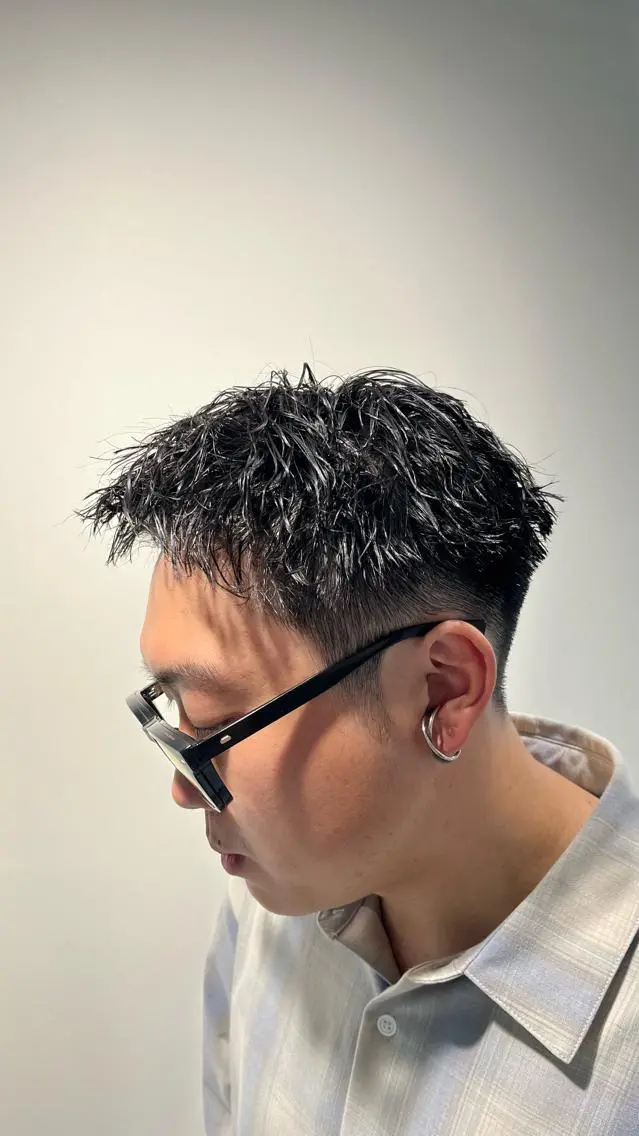ショート パーマ メンズ 🏆メンズヘア特化 🥇代表りんぺーのヘアスタイル