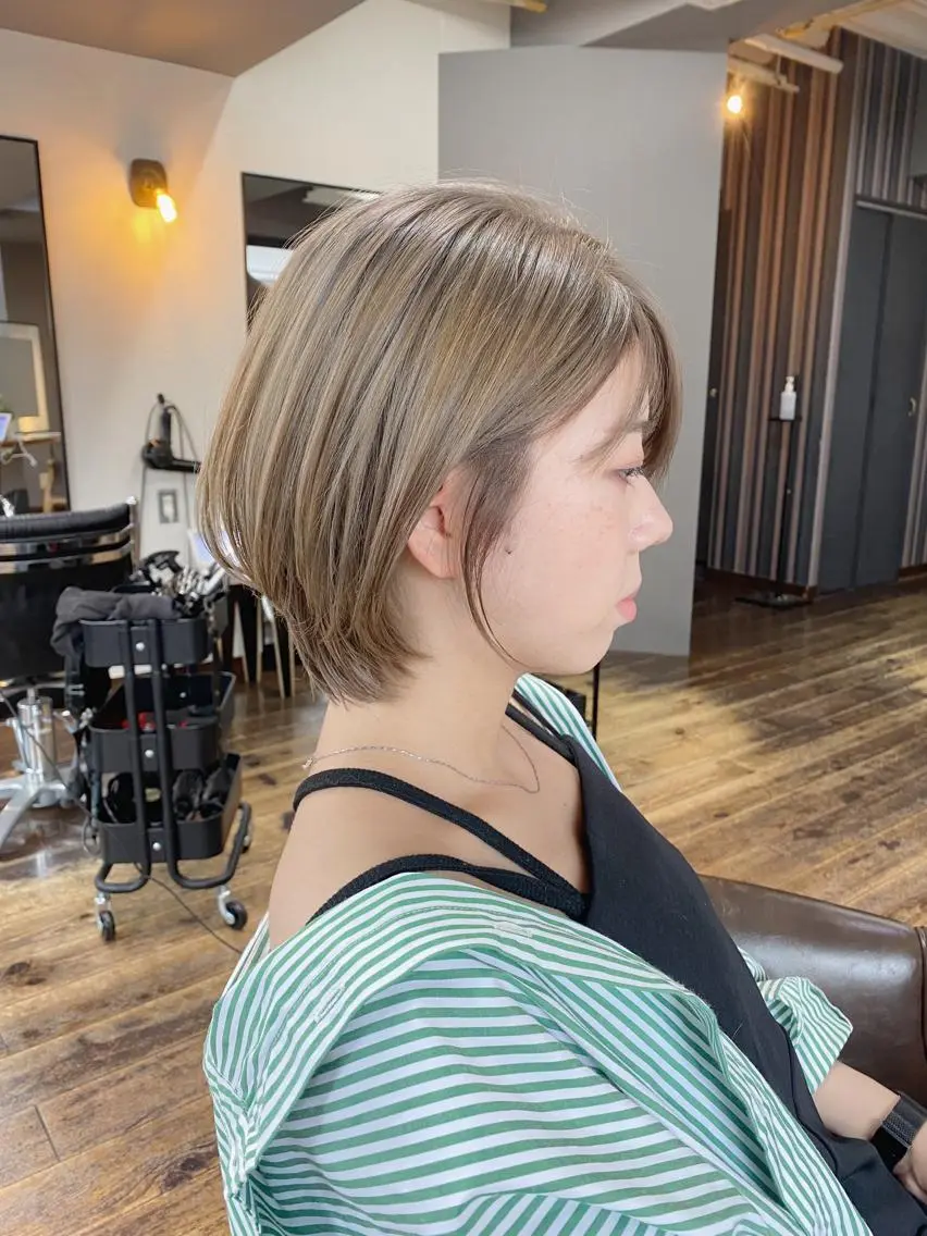 ショート カラー ヘアアレンジ ショートボブ ボブ ショートヘア カット ヘアカラー トリートメント 店長✂️KOTA✂️ oggiottoのヘアスタイル