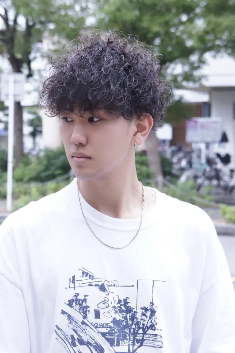 ショート パーマ メンズ メンズヘア専門 ウタカユウキのヘアスタイル