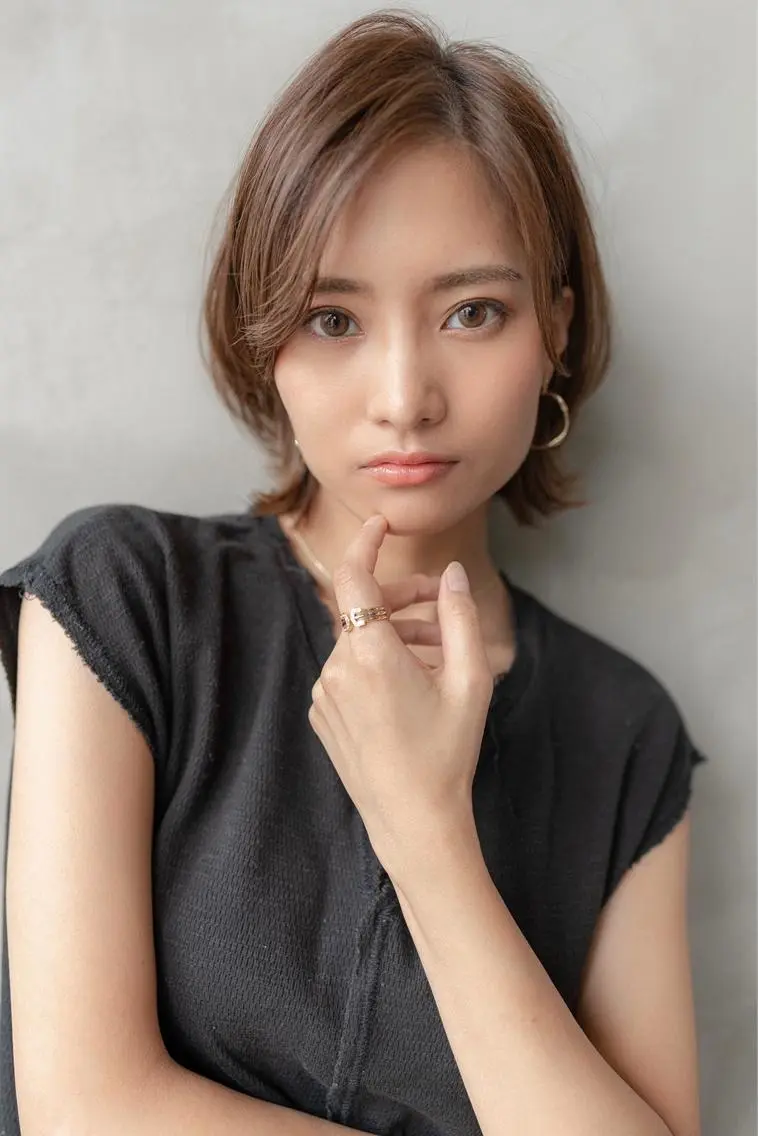 ミディアム カラー カット ヘアカラー トリートメント 🉐レイヤー/塩見 弘樹🉐渋谷のヘアスタイル