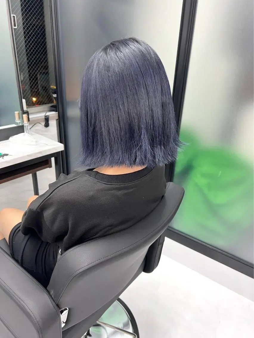 ミディアム カラー ヘアカラー トリートメント 髪質改善/堀江 ケアカラーtoshiのヘアスタイル