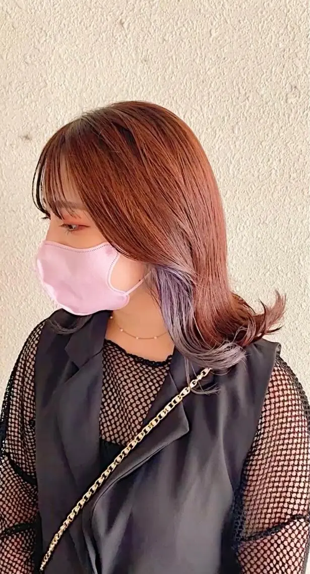 ミディアム カラー 中川 竜誠のヘアスタイル