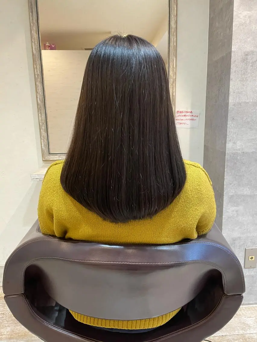 ロング カラー カット ヘアカラー トリートメント 小顔/似合わせカット 杉山莉菜のヘアスタイル