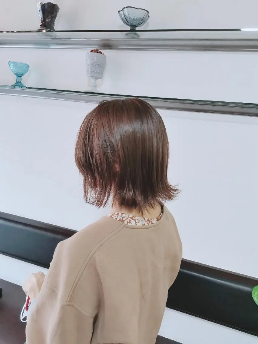 ショート ツヤ髪ケアカラー✨ 中谷良成のヘアスタイル