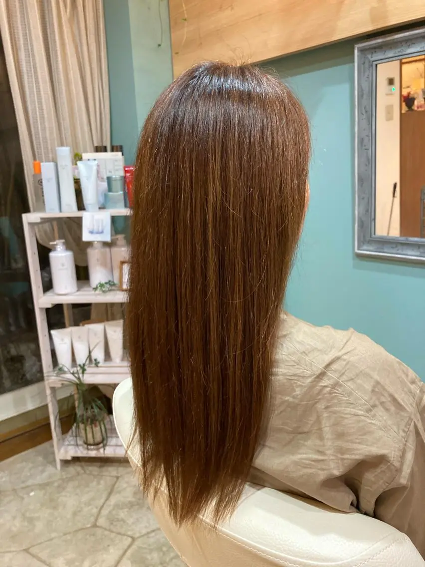 ロング カラー 谷川 穂のヘアスタイル